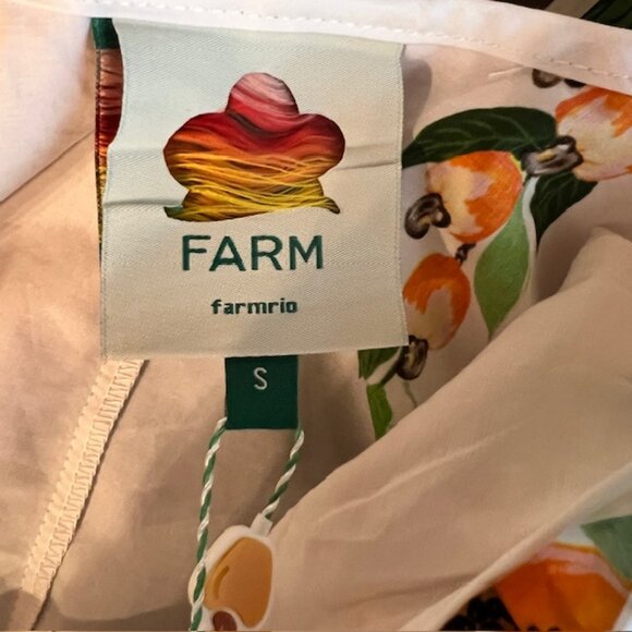 NWT FARM Rio Papaya Salad Scarf Mini Dress - Picture 6 of 8